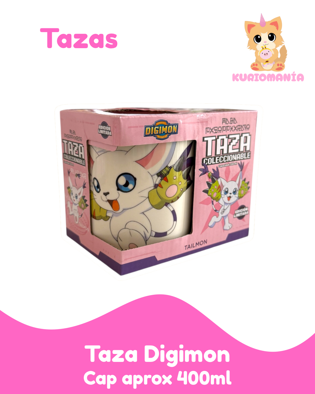 Taza Digimon Gatomon