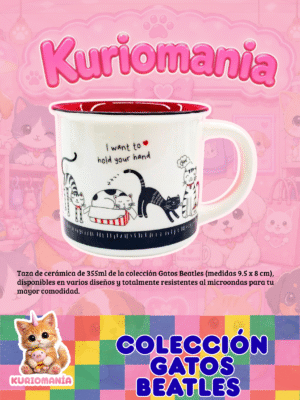 Taza Gatos Beatles