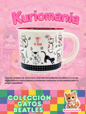 Taza Gatos Beatles
