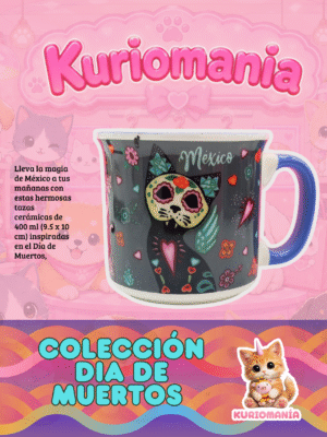 Taza Gato Día de Muertos