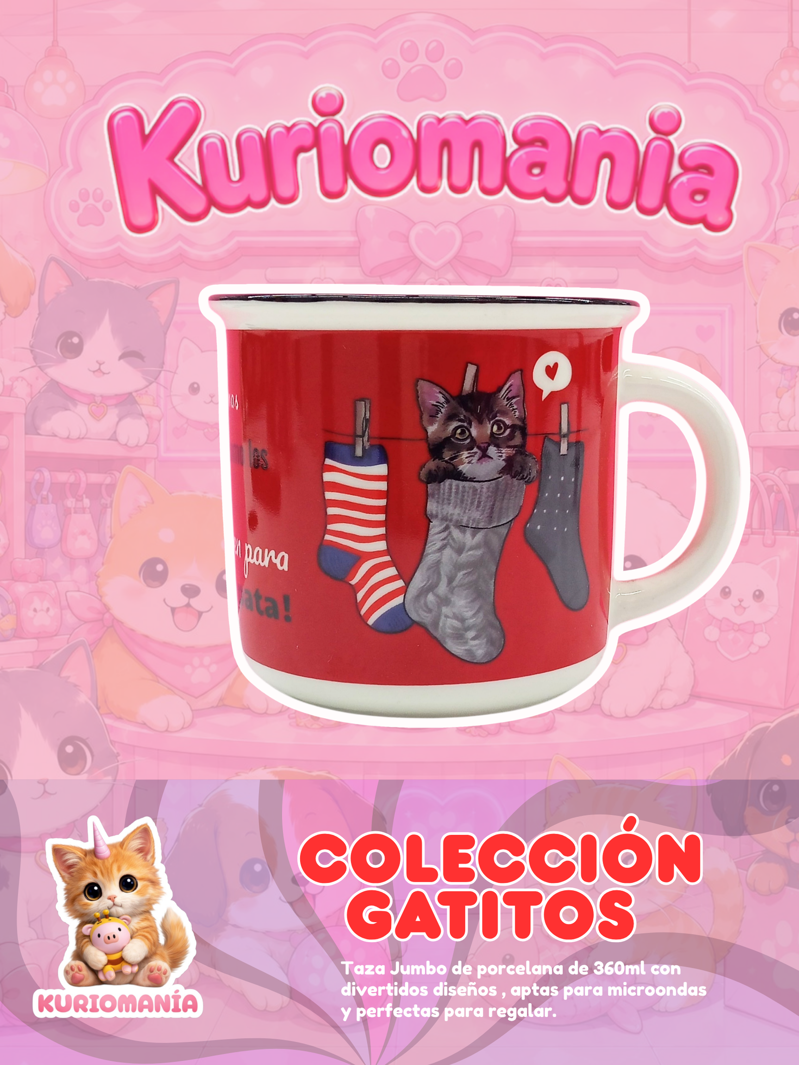 Taza Colección Gatitos