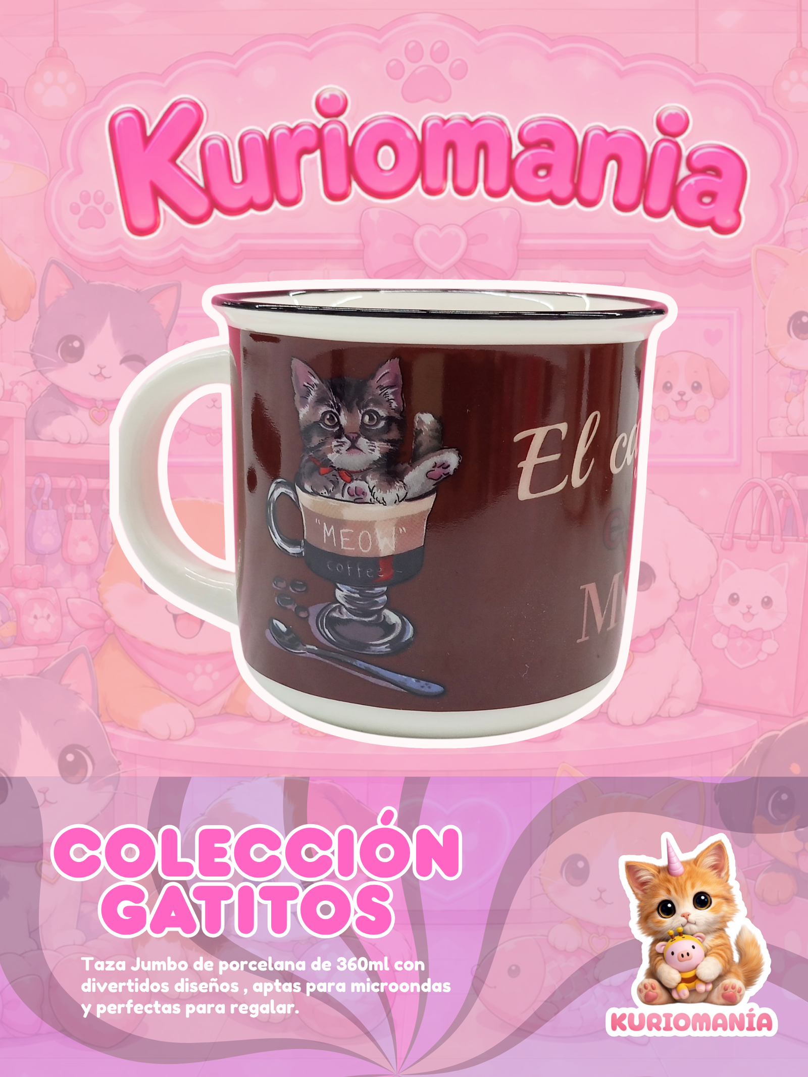Taza Colección Gatitos