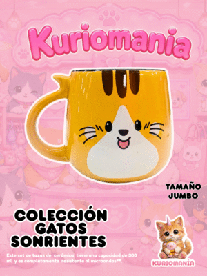 Taza Gatos Sonrientes