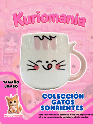 Taza Gatos Sonrientes