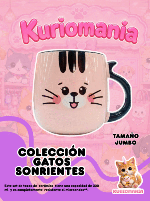 Taza Gatos Sonrientes