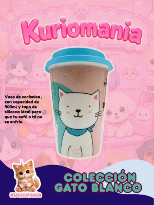 Vaso Gato Blanco
