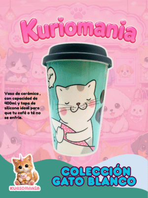 Vaso Gato Blanco