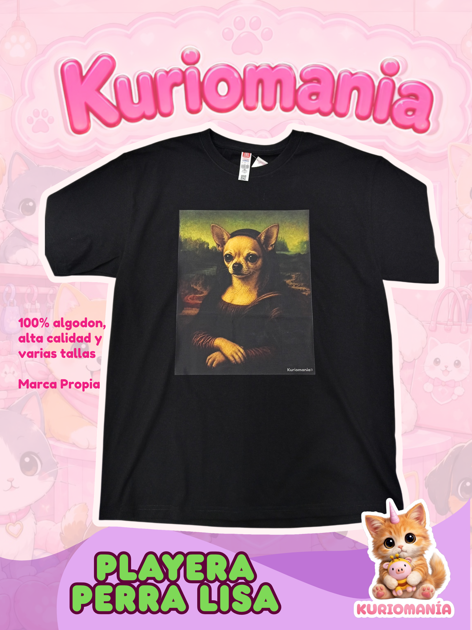 Playera Perra Lisa