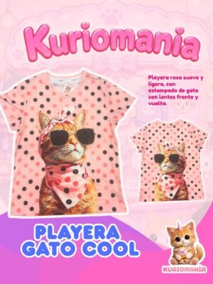 Playera Gato Cool