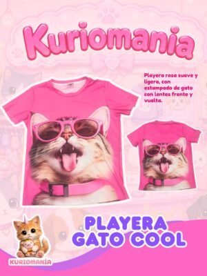 Playera Gato Cool