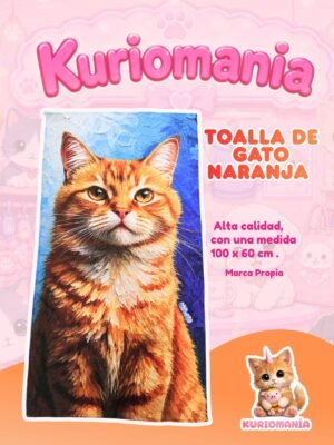 Toalla de Gato Naranja