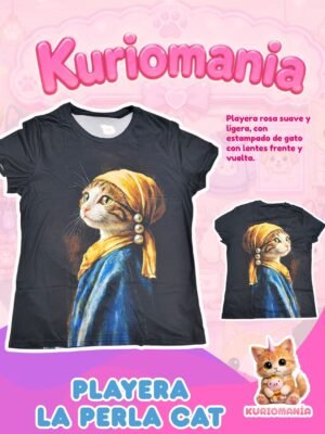 Playera de gatita Con la Perla